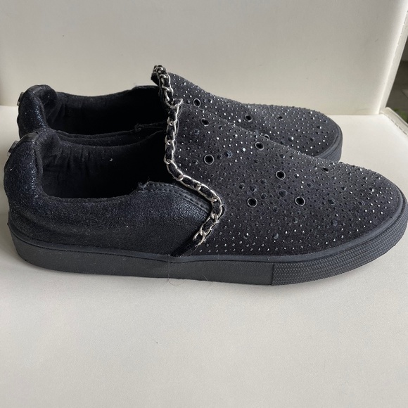 STUART WEITZMAN BLACK VANCE SLIDER SNEAKERS - GIRL - Picture 2 of 6